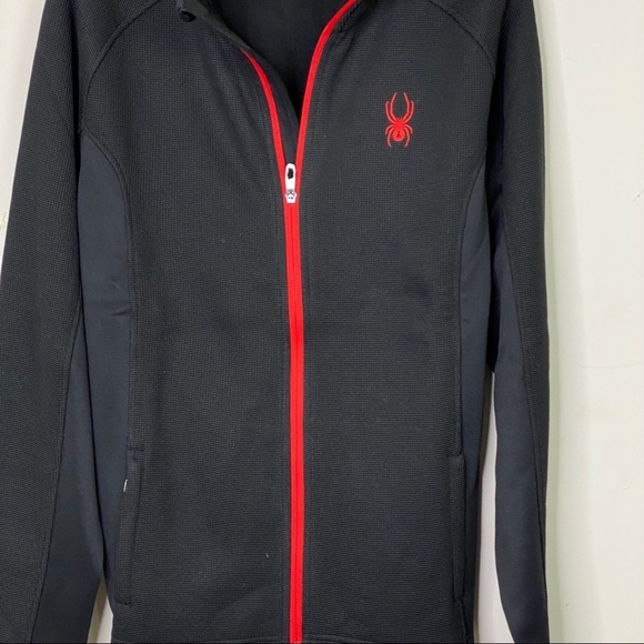 SPYDER Men’s black zip front jacket - Picture 11 of 14